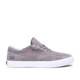 Dámské Nízké Boty Supra MELROSE Šedé/Bílé | CZ-84645